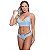Conjunto Delírio Rendado Sutiã Sem Bojo Com Aro E Fio Strappy Patitex - Azul Claro - GG - Imagem 2
