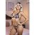 Conjunto Bicolor Rendado Sem Bojo Hot Love - Preto Com Branco - M - Imagem 1