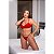 Conjunto Canelado Sem Bojo Hot Love - Vermelho - M - Imagem 2