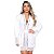 Robe Manga Longa Com Detalhes Rendados Hot Love - Branco - Imagem 2