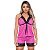 Short Doll Com Fita Cetim Em Malha Hot Love - Pink - M - Imagem 2