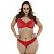 Conjunto Sensual Cris Plus Size Patitex - Vermelho - 48 - Imagem 2