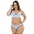 Conjunto Sensual Cris Plus Size Patitex - Azul Claro - 52 - Imagem 1