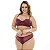 Conjunto Sensual Solange Plus Size Patitex - Vinho - 50 - Imagem 1