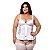 Espartilho Plus Size Com Zíper Frontal E Renda Na Lateral Macler - Branco - 52 - Imagem 2