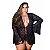 Robe Ana Julia Plus Size Pimenta Sexy - Preto - XGG - Imagem 1