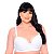 Sutiã Liso Plus Size Reforçado Patitex - Branco - 52 - Imagem 1