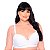 Sutiã Liso Plus Size Reforçado Patitex - Branco - 52 - Imagem 2