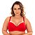 Sutiã Liso Plus Size Reforçado Patitex - Vermelho - 52 - Imagem 1
