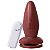 Plug Anal Com Vibrador E Ventosa 13,5 X 5,3 Cm Soul Sex - Chocolate - Imagem 2