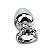 Plug Anal De Aço Inoxidável Cromado Com Pedra Formato Coração Tamanho M Sexy Import - Transparente - Imagem 1