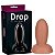 Plug Anal Drop 9 X 3,2 Cm K Gel - Natural - Imagem 1