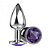 Plug Anal Com Pedra Silver Pequeno La Pimienta - Roxo - Imagem 2