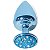 Plug Anal M Em Metal Com Pedra Cravejada Em Strass Hard - Azul - Imagem 2