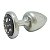 Plug Less M Cromado Com Pedra Cravejada Hard - Preto - Imagem 2