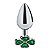 Plug Anal De Aço - Trevo - Tamanho P Sexy Import - Verde - Imagem 1