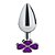 Plug Anal De Aço - Trevo - Tamanho P Sexy Import - Roxo - Imagem 2