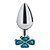Plug Anal De Aço - Trevo - Tamanho P Sexy Import - Azul Claro - Imagem 2