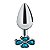Plug Anal De Aço - Trevo - Tamanho P Sexy Import - Azul Claro - Imagem 3