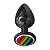Plug Anal De Metal Pequeno Pride Lgbt Hard - Preto - Imagem 2
