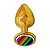 Plug Anal De Metal Pequeno Pride Lgbt Hard - Dourado - Imagem 2