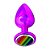 Plug Anal De Metal Grande Pride Lgbt Hard - Rosa - Imagem 2