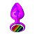 Plug Anal De Metal Grande Pride Lgbt Hard - Rosa - Imagem 1