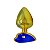 Plug Anal De Metal Dourado Com Pedra De Coração Hard - Lilas - Imagem 1