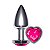 Plug Anal Coração Unique Silver La Pimienta - Pink - Imagem 2