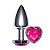 Plug Anal Coração Unique Silver La Pimienta - Pink - Imagem 1