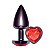 Plug Anal Coração Unique Fumê La Pimienta - Vermelho - Imagem 1