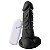 Pênis Com Vibrador Ventosa E Escroto 14 X 3,7 Cm Soulsex - Preto - Imagem 2