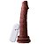 Pênis Com Vibrador E Ventosa 20 X 4,2 Cm Soulsex - Chocolate - Imagem 2