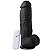 Pênis Com Vibrador E Ventosa 22 X 5 Cm Soulsex - Preto - Imagem 3