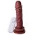 Pênis Com Vibrador E Ventosa 17 X 3,8 Cm Soulsex - Chocolate - Imagem 2