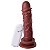 Pênis Com Vibrador E Ventosa 17 X 3,8 Cm Soulsex - Chocolate - Imagem 1