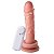 Pênis Com Vibrador E Ventosa 17 X 3,8 Cm Soulsex - Bege - Imagem 1