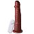 Pênis Com Vibrador E Ventosa 20 X 4,2 Cm Soulsex - Chocolate - Imagem 1