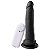 Pênis Com Vibrador E Ventosa 18 X 4 Cm Soulsex - Preto - Imagem 1