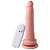 Pênis Com Vibrador E Ventosa 18 X 4 Cm Soulsex - Bege - Imagem 1