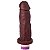Pênis Vibrador 20 X 4,6 Cm Soulsex - Chocolate - Imagem 1