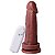 Pênis Com Vibrador E Ventosa 17 X 4,5 Cm Soulsex - Chocolate - Imagem 1