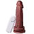 Pênis Com Vibrador E Ventosa 17 X 4,5 Cm Soulsex - Chocolate - Imagem 2