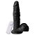 Pênis Com Vibrador Ventosa E Escroto 19,3 X 4,7 Cm Soulsex - Preto - Imagem 2