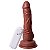 Pênis Com Vibro Ventestimulador 18 X 4,6 Cm Soulsex - Chocolate - Imagem 3