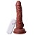 Pênis Com Vibro Ventestimulador 18 X 4,6 Cm Soulsex - Chocolate - Imagem 2