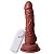 Pênis Com Vibro Ventestimulador 18 X 4,6 Cm Soulsex - Chocolate - Imagem 1