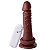Pênis Com Vibrador E Ventosa 17,2 X 3,8 Cm Soulsex - Chocolate - Imagem 2