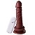 Pênis Com Vibrador E Ventosa 17,2 X 3,8 Cm Soulsex - Chocolate - Imagem 1