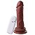 Pênis Com Vibrador E Ventosa 17,5 X 4 Cm Soulsex - Chocolate - Imagem 1